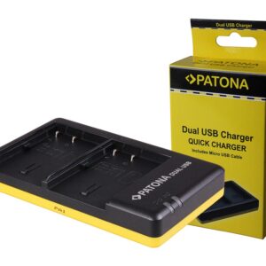 Dual Quick-Charger Canon BP-508 BP-512 incl. Micro-USB cabel